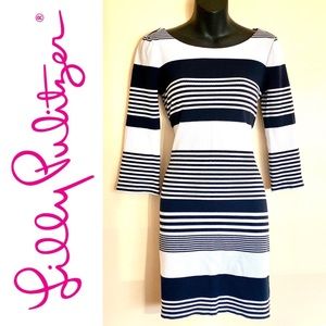 LILLY PULITZER NAUTICAL STRIPE SWEATER DRESS